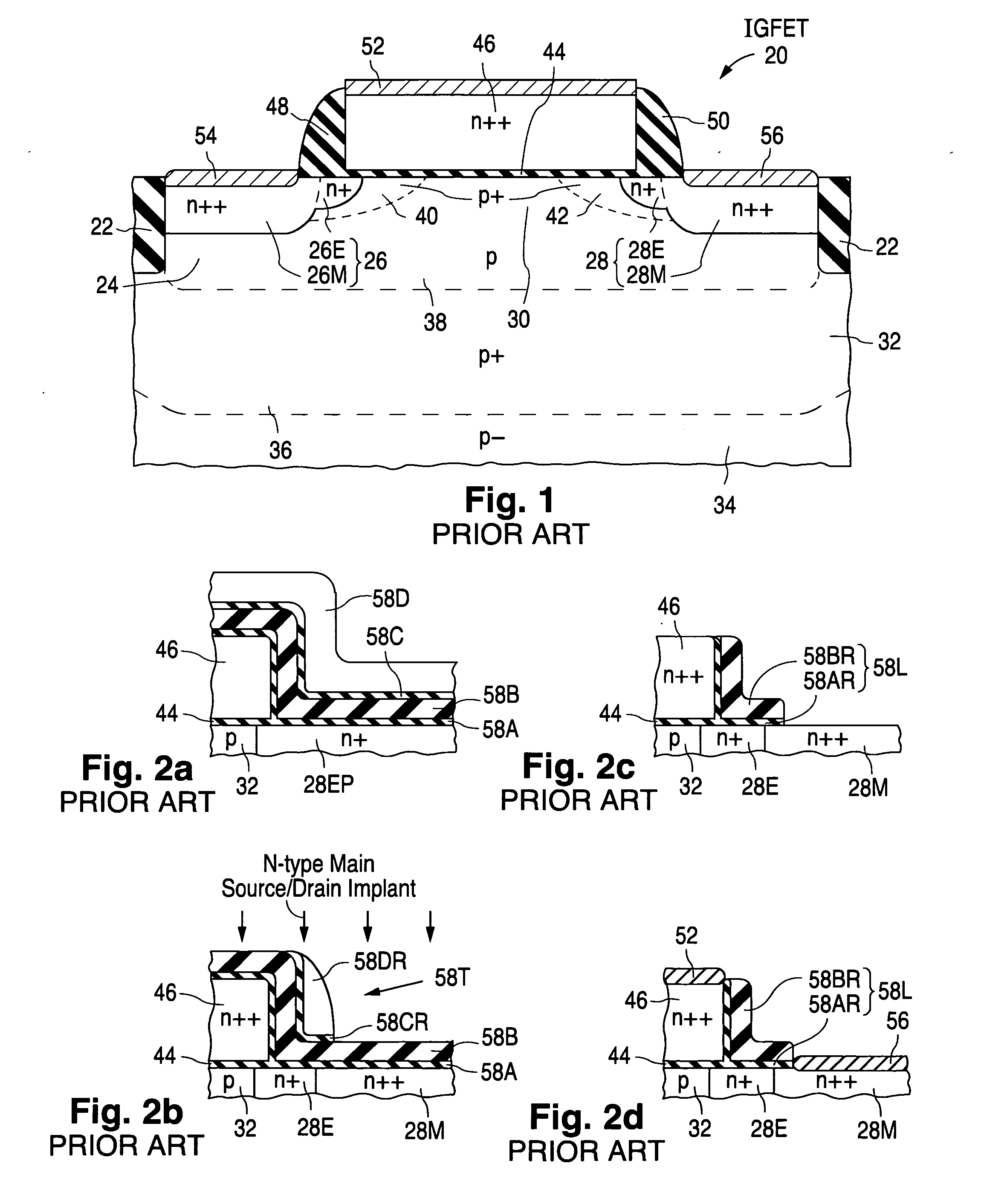 Fabrication and structure of asymmetric field-effect transistors using L-shaped spacers