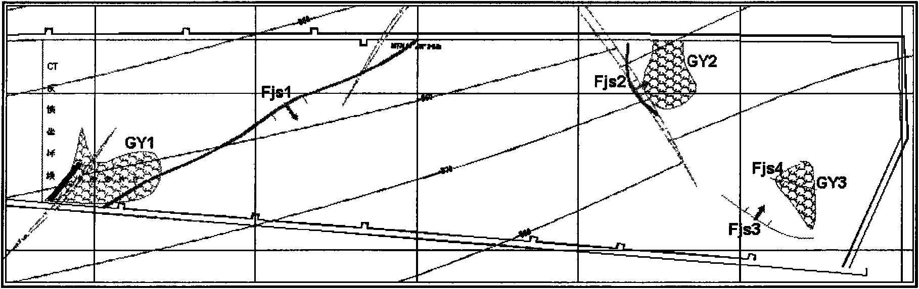 Mine working face inter-lane seismic wave CT detection method