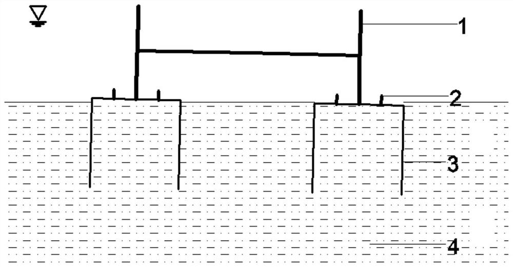 A recovery construction method for the foundation of a three-cylinder fan