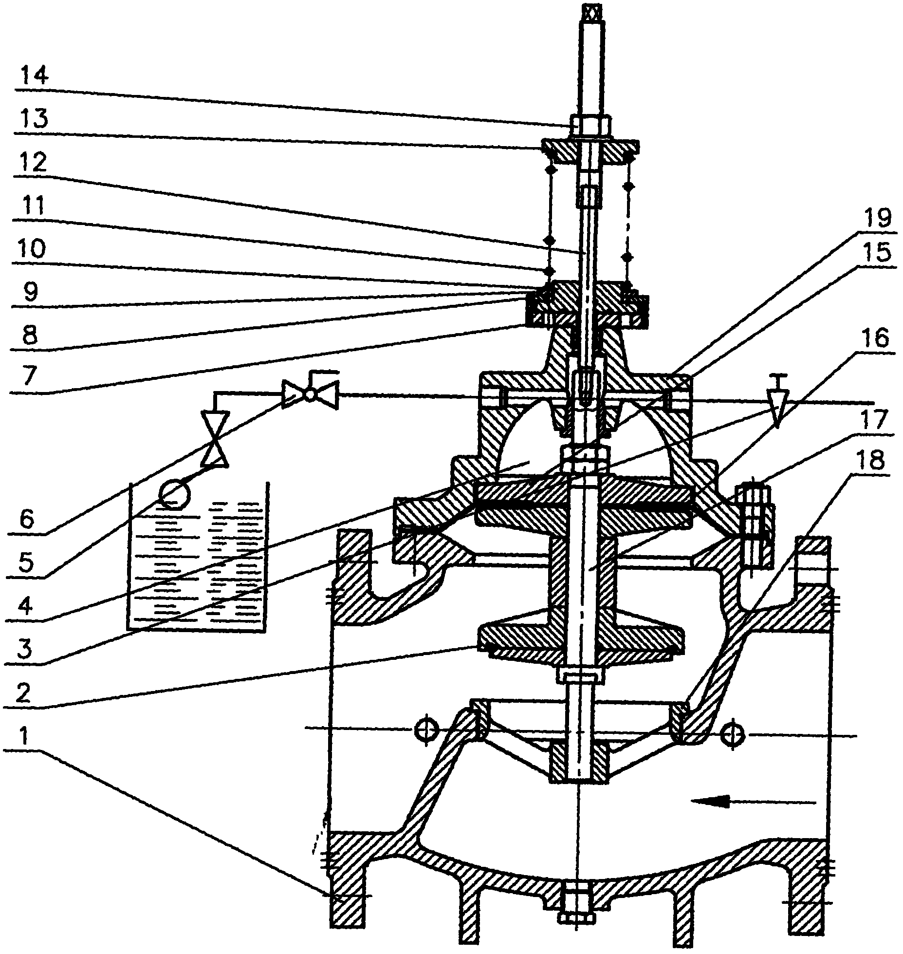 Zero-pressure opening type remotely-controlled float valve