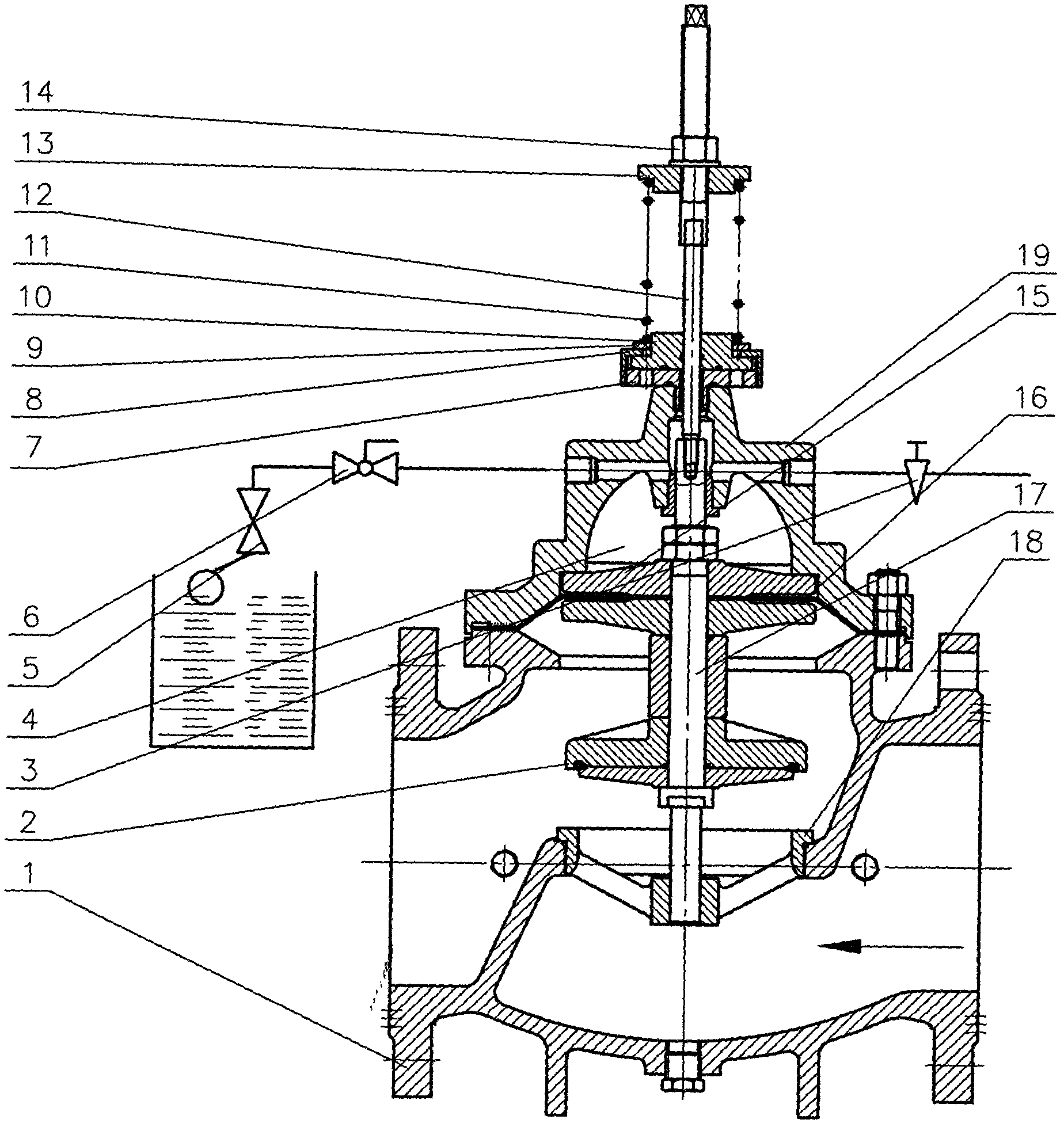 Zero-pressure opening type remotely-controlled float valve