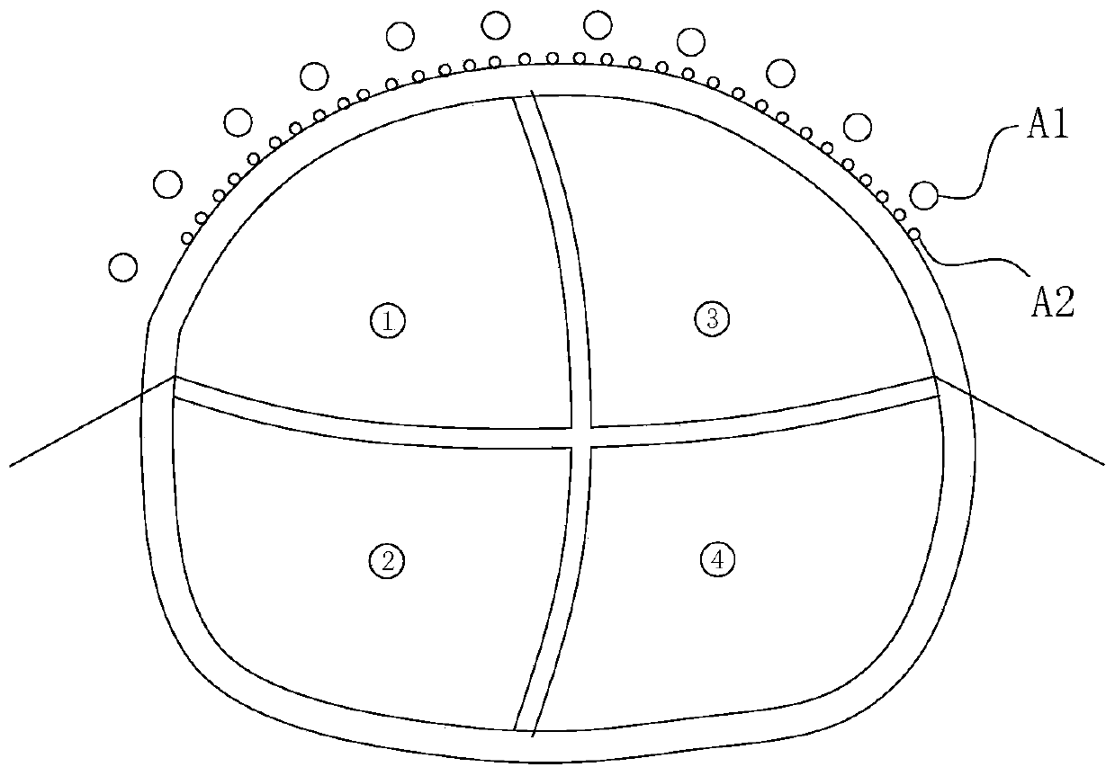 Subway tunneling underground excavation method