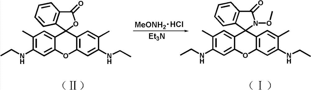 Method for detecting benzoyl peroxide content of flour simply, conveniently and quickly