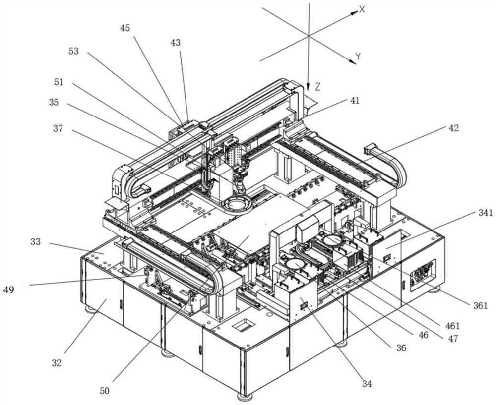 Wafer ring taking and mounting device and wafer ring taking and mounting method