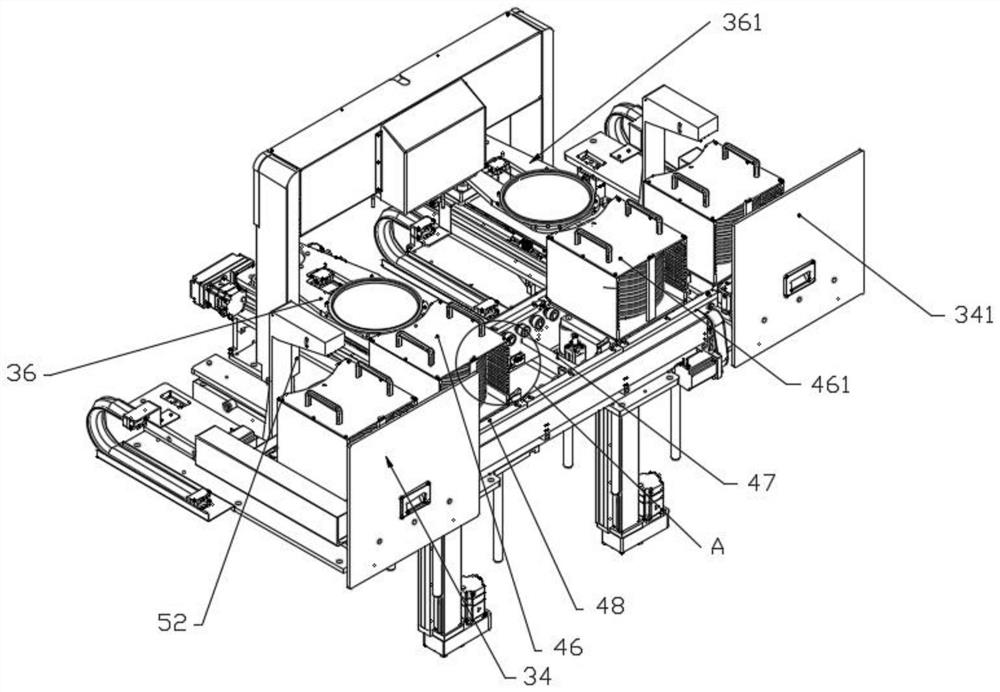 Wafer ring taking and mounting device and wafer ring taking and mounting method