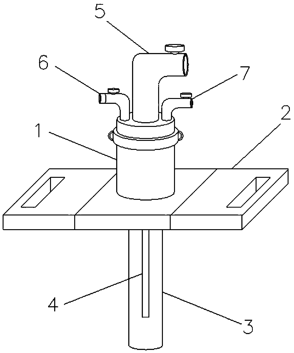 Air-lift reverse circulation device for cast-in-situ bored piles