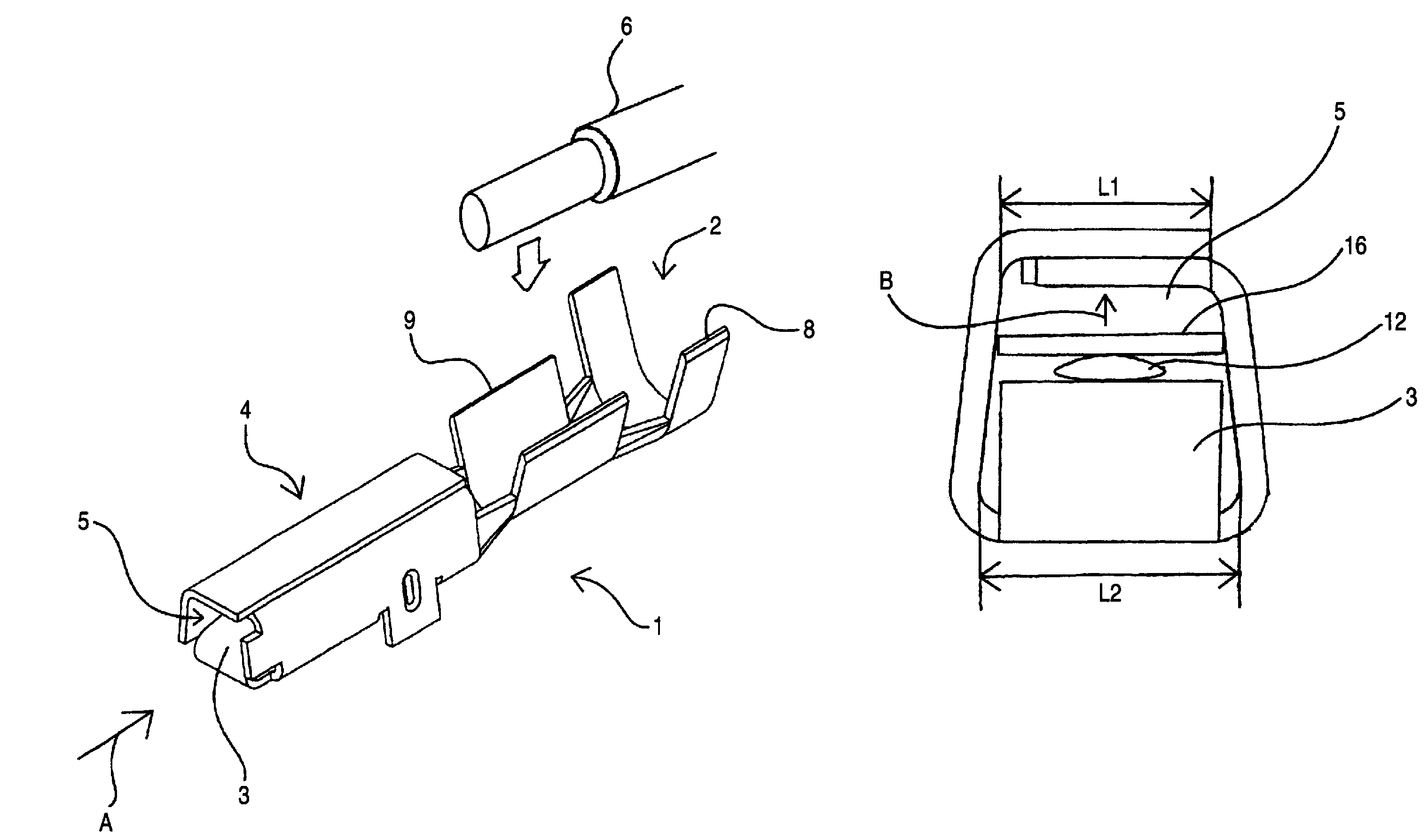 Female terminal and chain terminal thereof