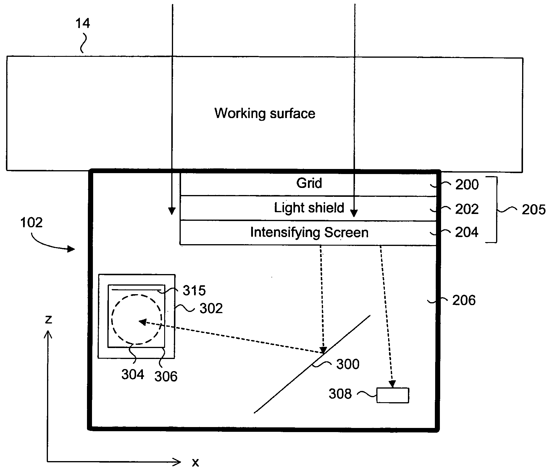 Digital image collector for X-ray systems