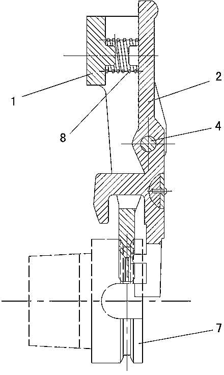 Self-locking cutter quick exchange device