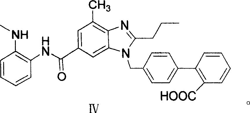 Intermediate of telmisartan, its preparation and use