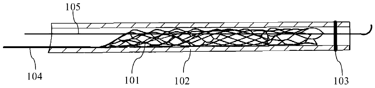 Thrombus taking device