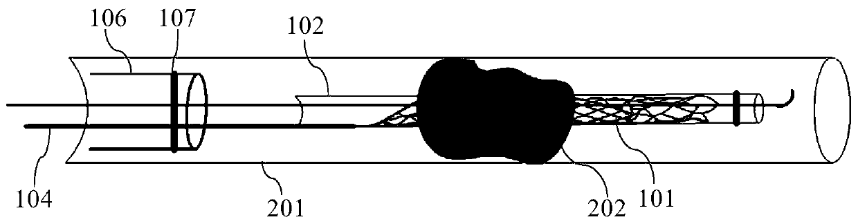 Thrombus taking device