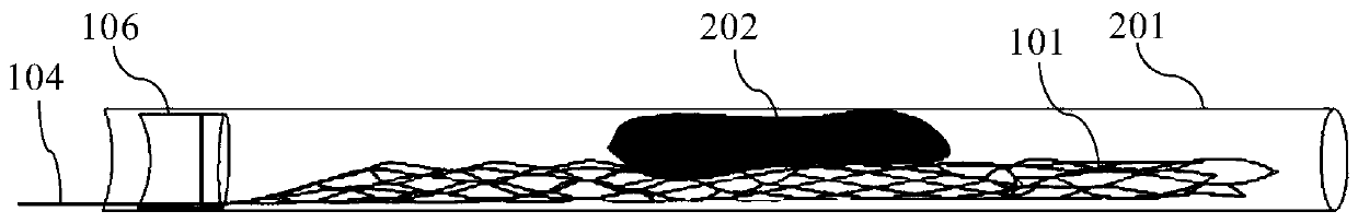 Thrombus taking device