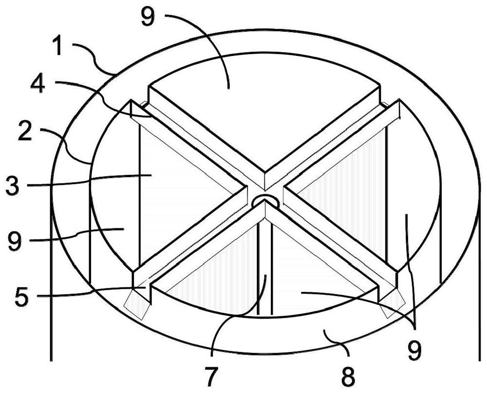 Device and method for improving internal mixing in internal circulation reactor and reactor