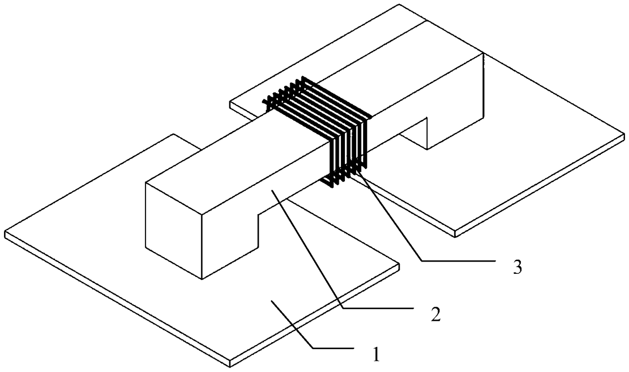 The receiving end of the bridge arm wound flat magnetic core applied to the wireless power supply of electric vehicles