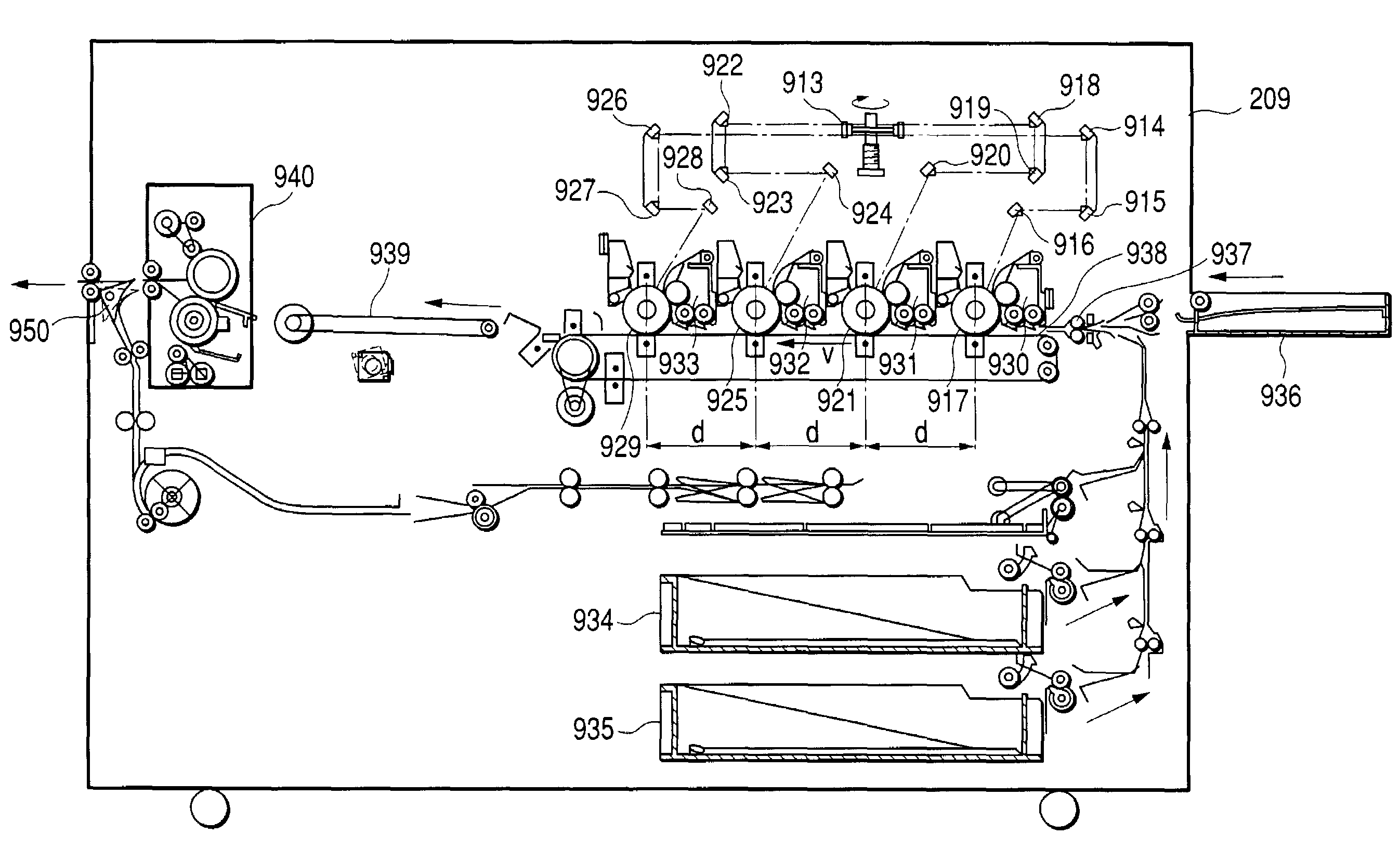 Image forming apparatus having plural image supporting bodies