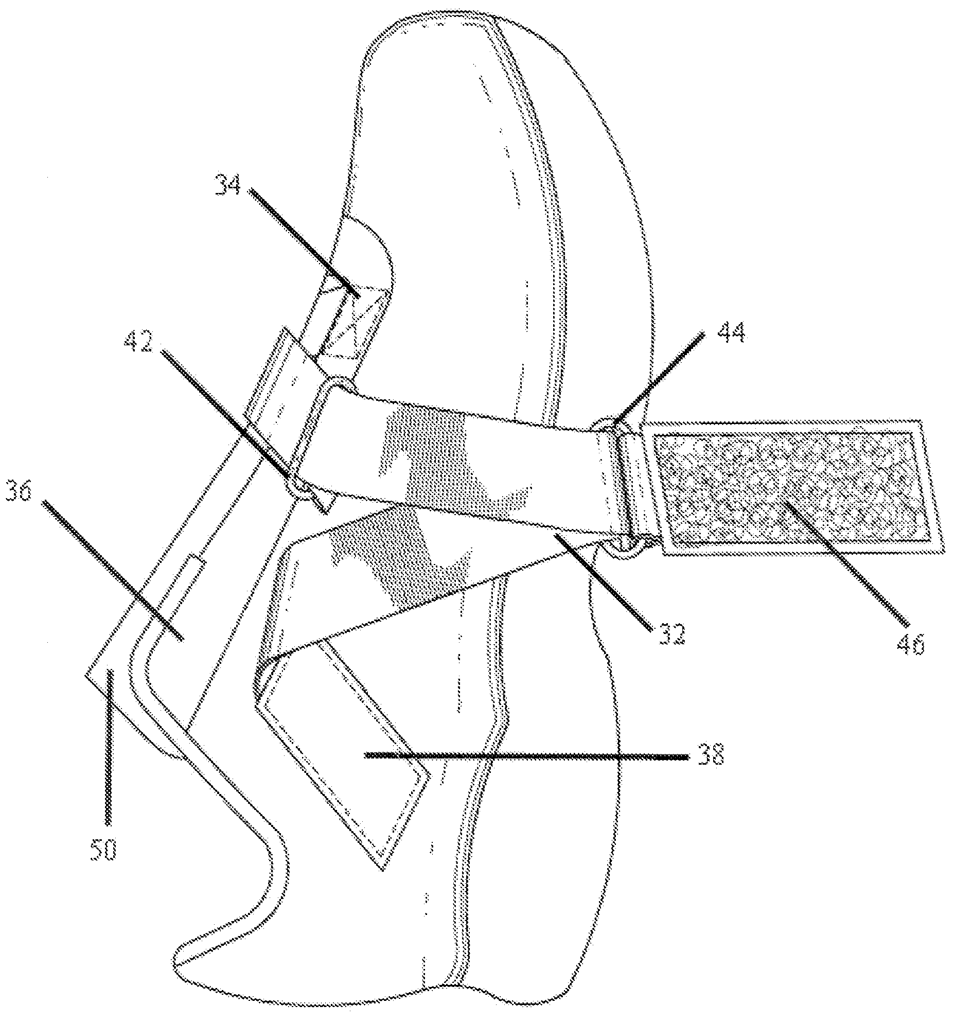 Closure device for shoe