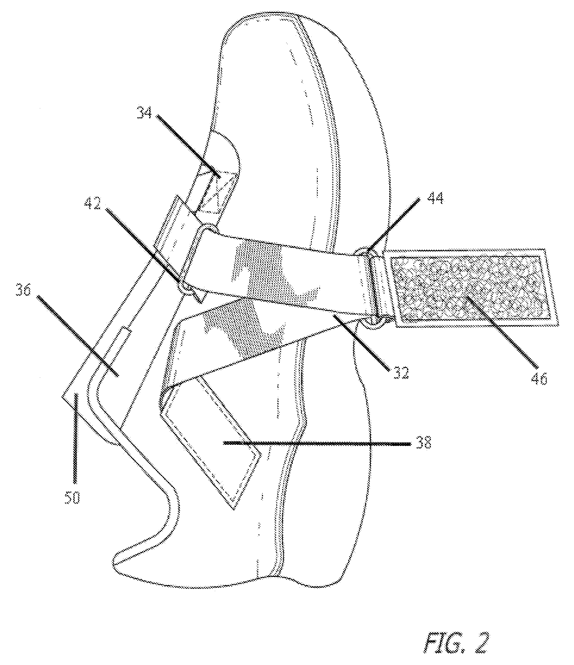 Closure device for shoe