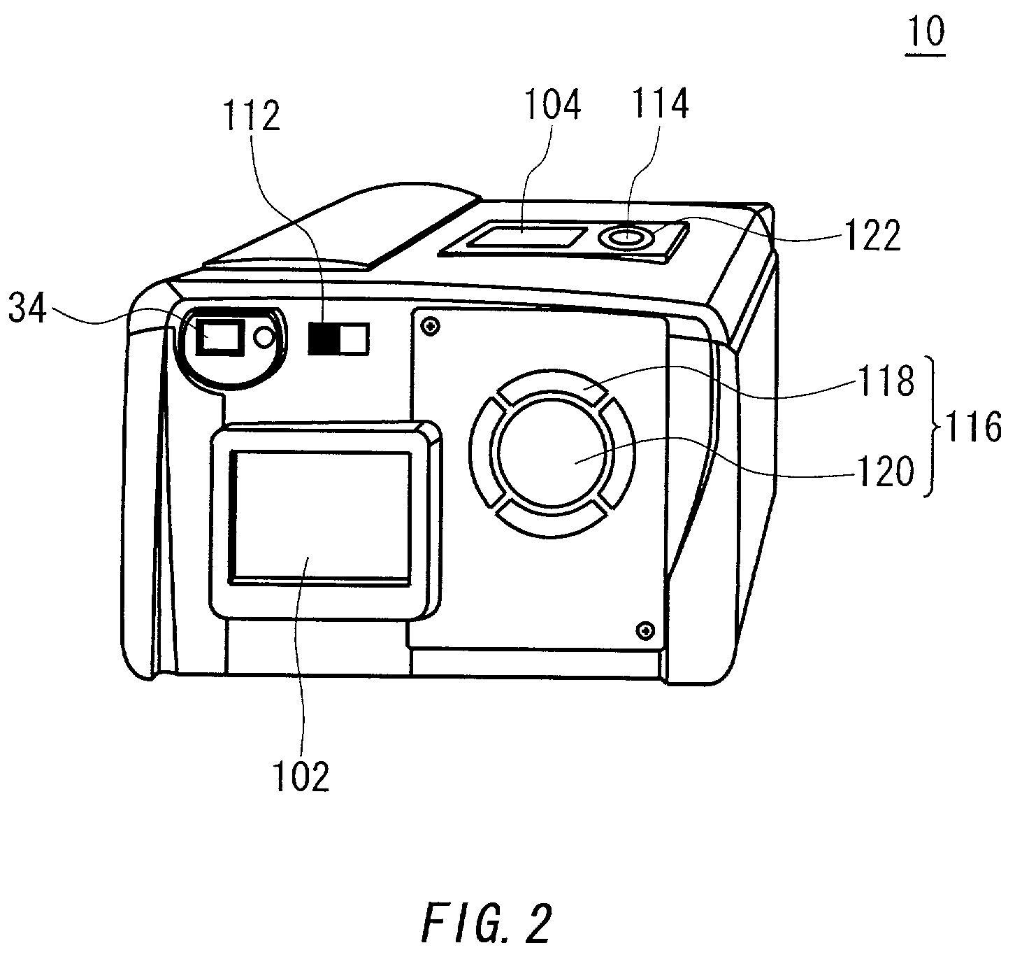 Input unit, information recording apparatus and digital camera using the same