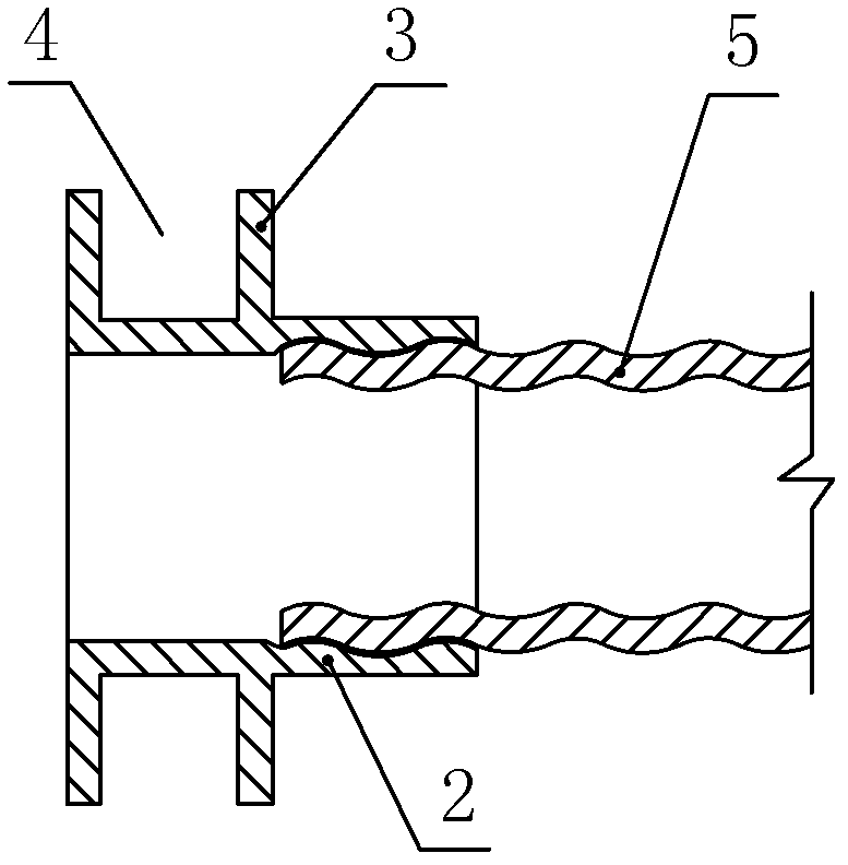 Method for preventing air leakage between flue and pipeline of range hood