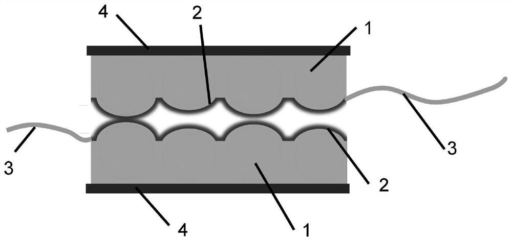 Flexible mechanical sensor of bionic microstructure and preparation method thereof