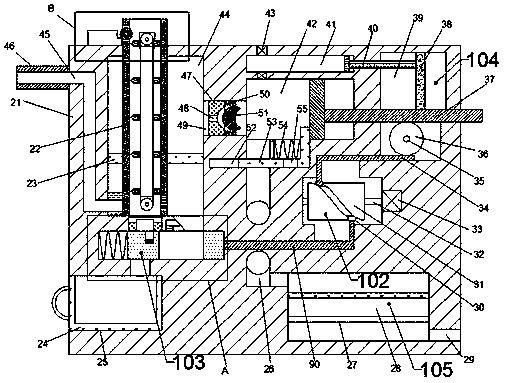 Device for recycling, filtering and utilizing wastewater of large fish tank