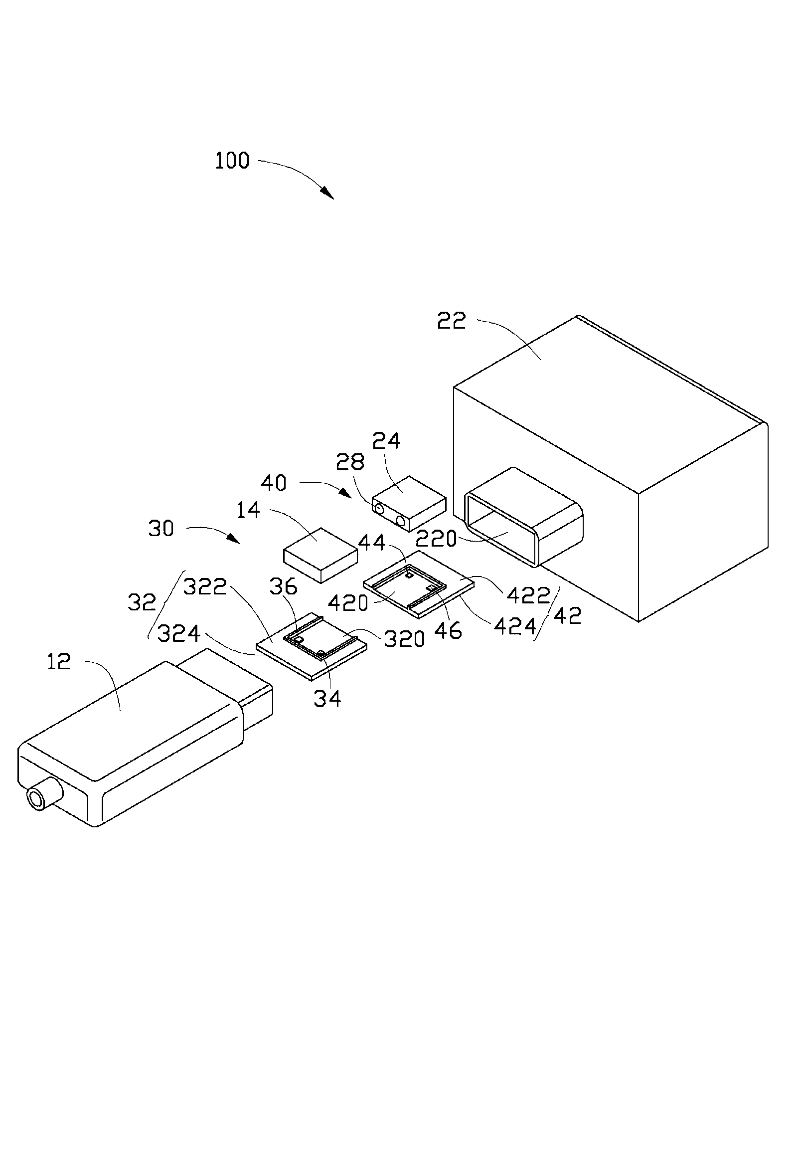 Optical fiber coupling connector component and optical fiber coupling connector