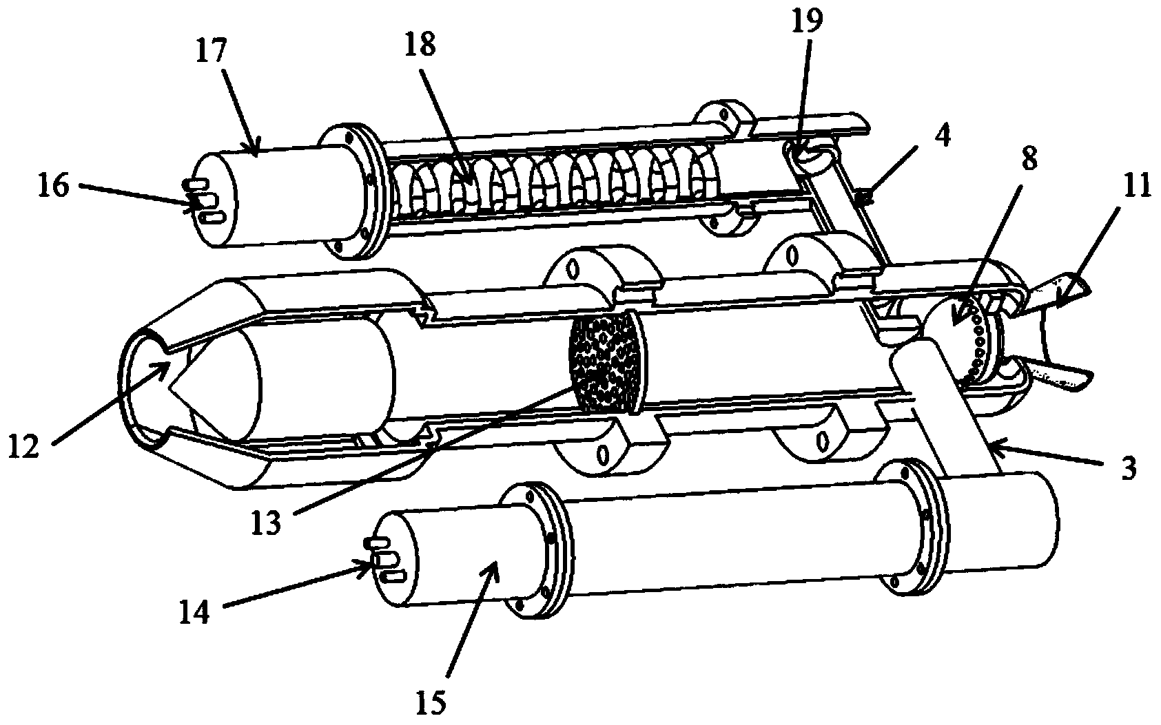 Combined pulse detonation engine detonation chamber