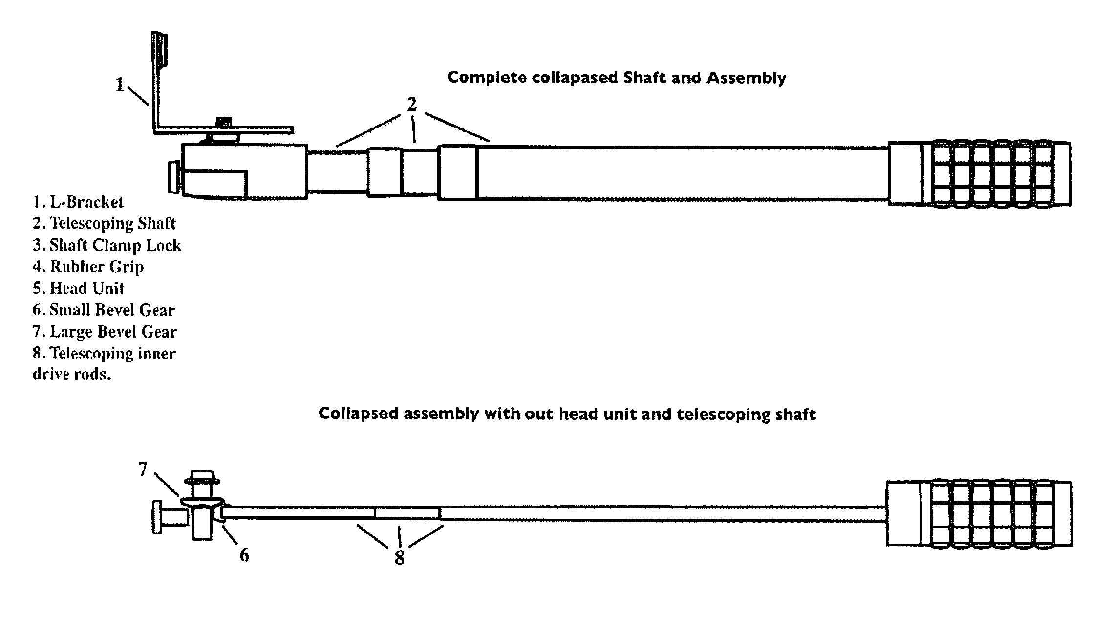 Portable media equipment support device with rotating action