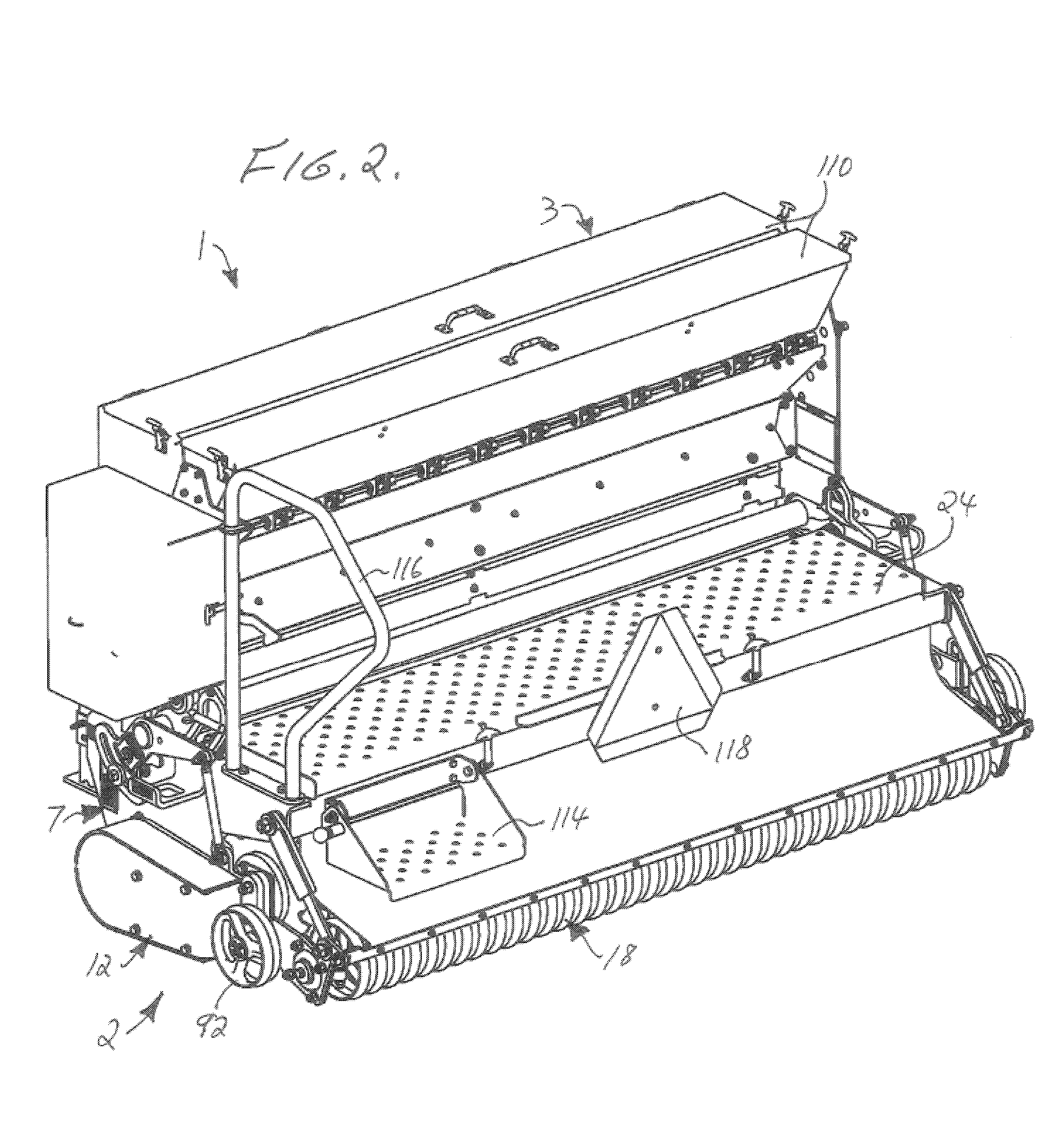 Single pass ground driven tiller and seeder apparatus