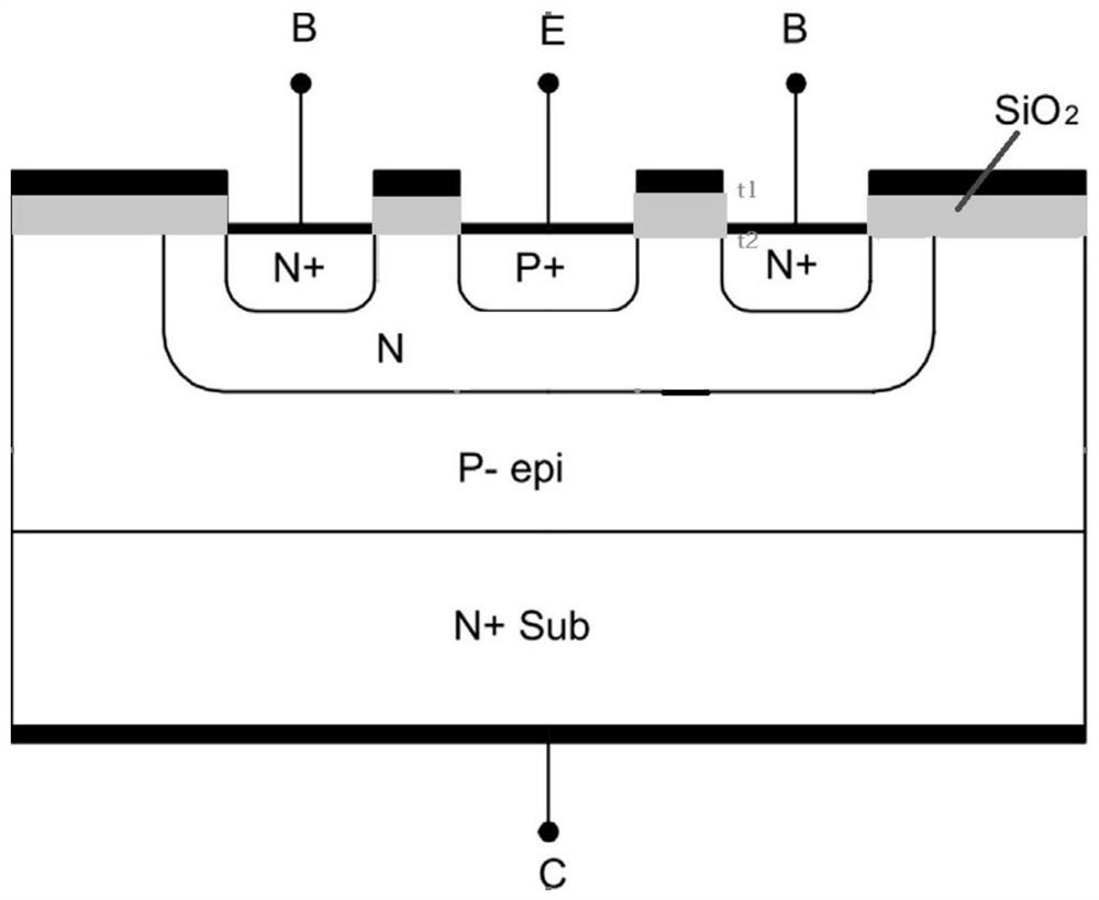 Test method for equivalent evaluation of ionization damage of heterogeneous radiation sources for bipolar devices