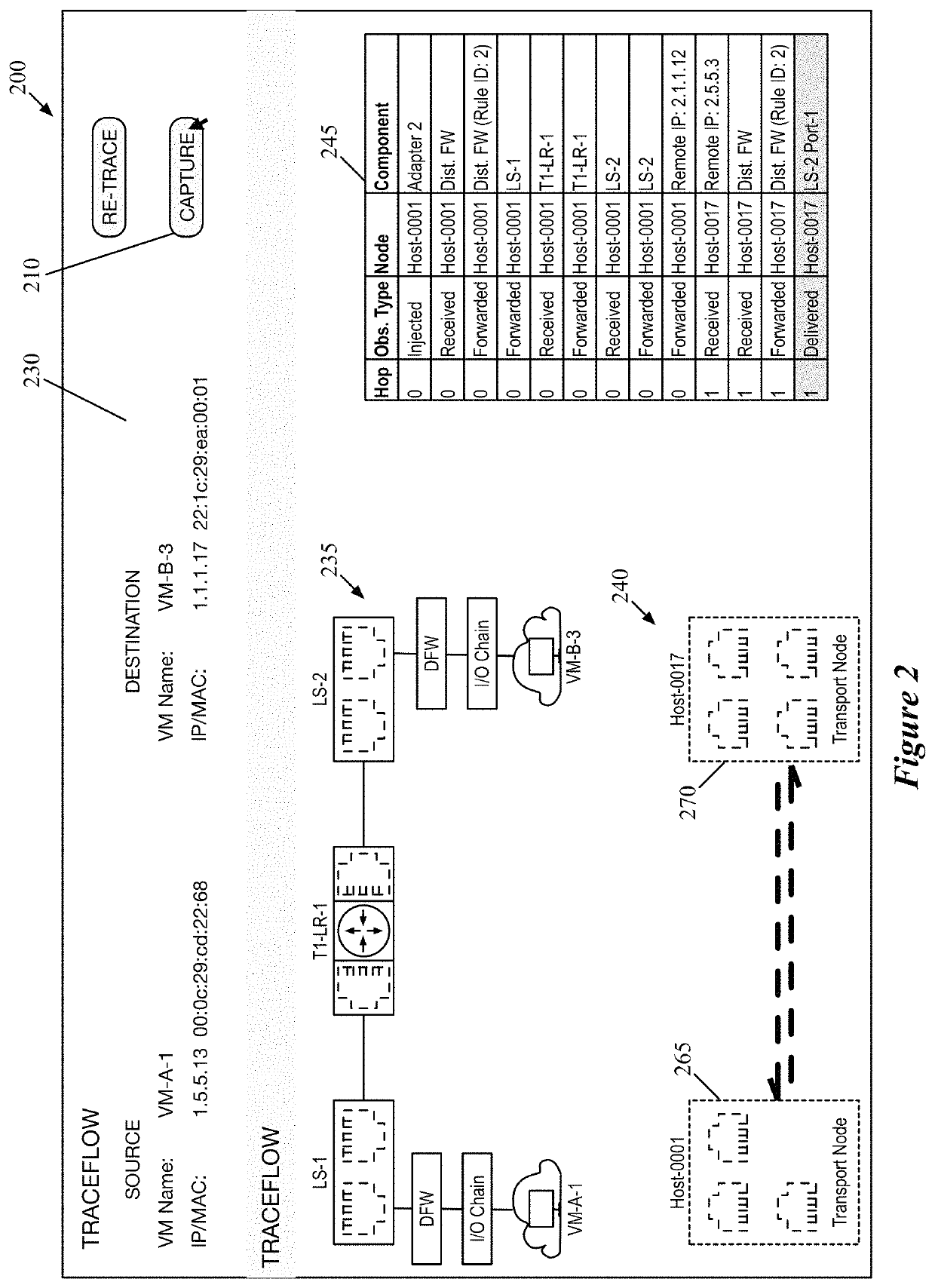 Using packet tracing tool to automatically execute packet capture operations