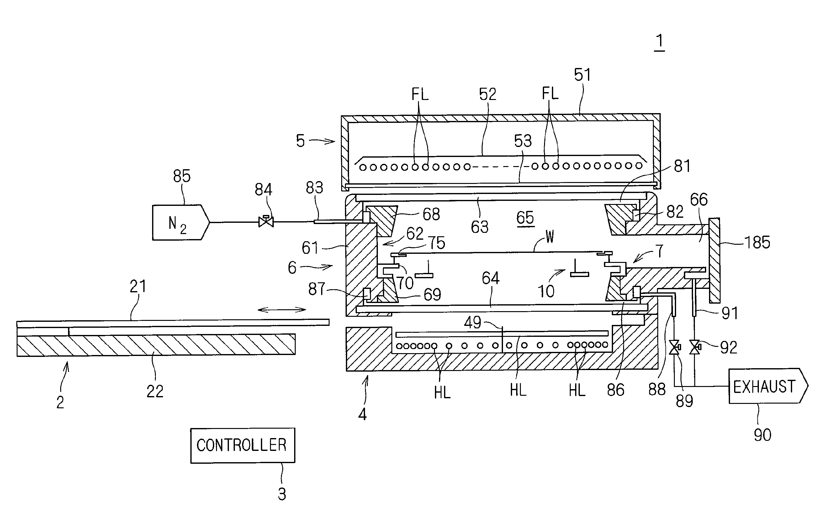 Light-emitting heat treatment apparatus