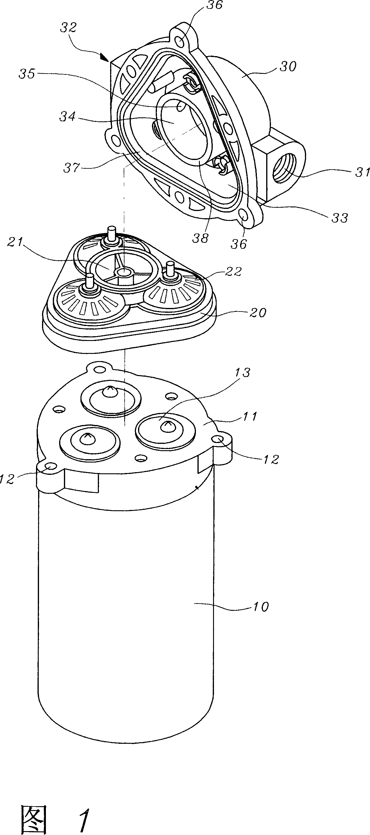 Diaphragm pump of constant pressure type