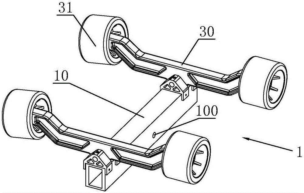 Boat trailer of automatic centering structure