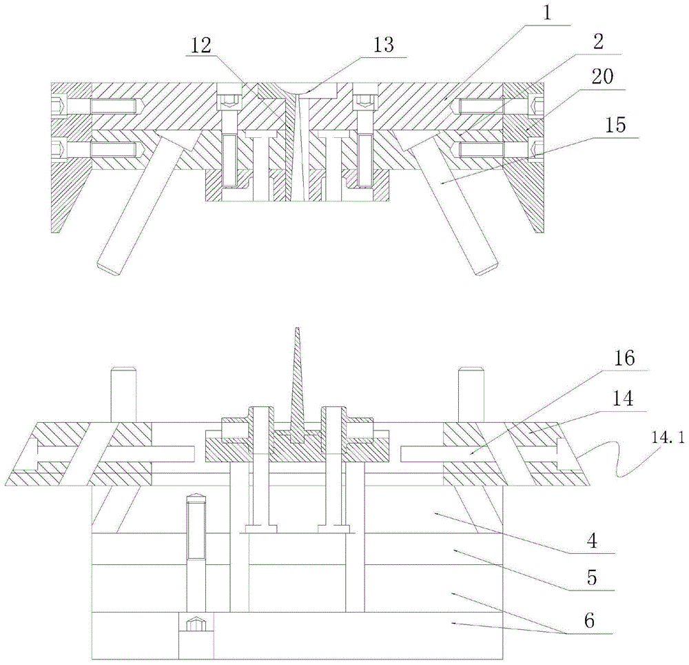 Cloth hanger connecting piece mould