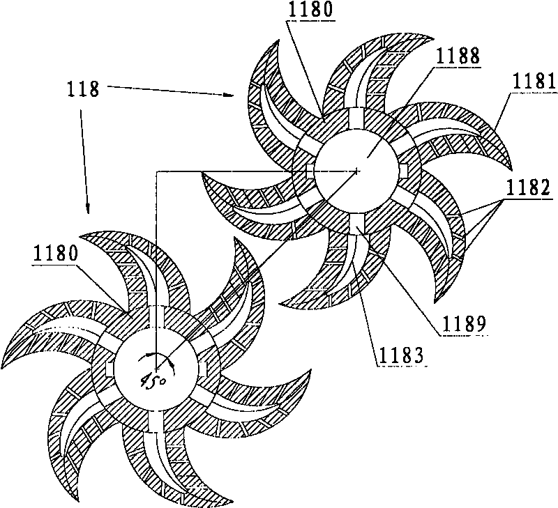 Furnace slag crushing device, crushing method and semi-wet method furnace slag processing system