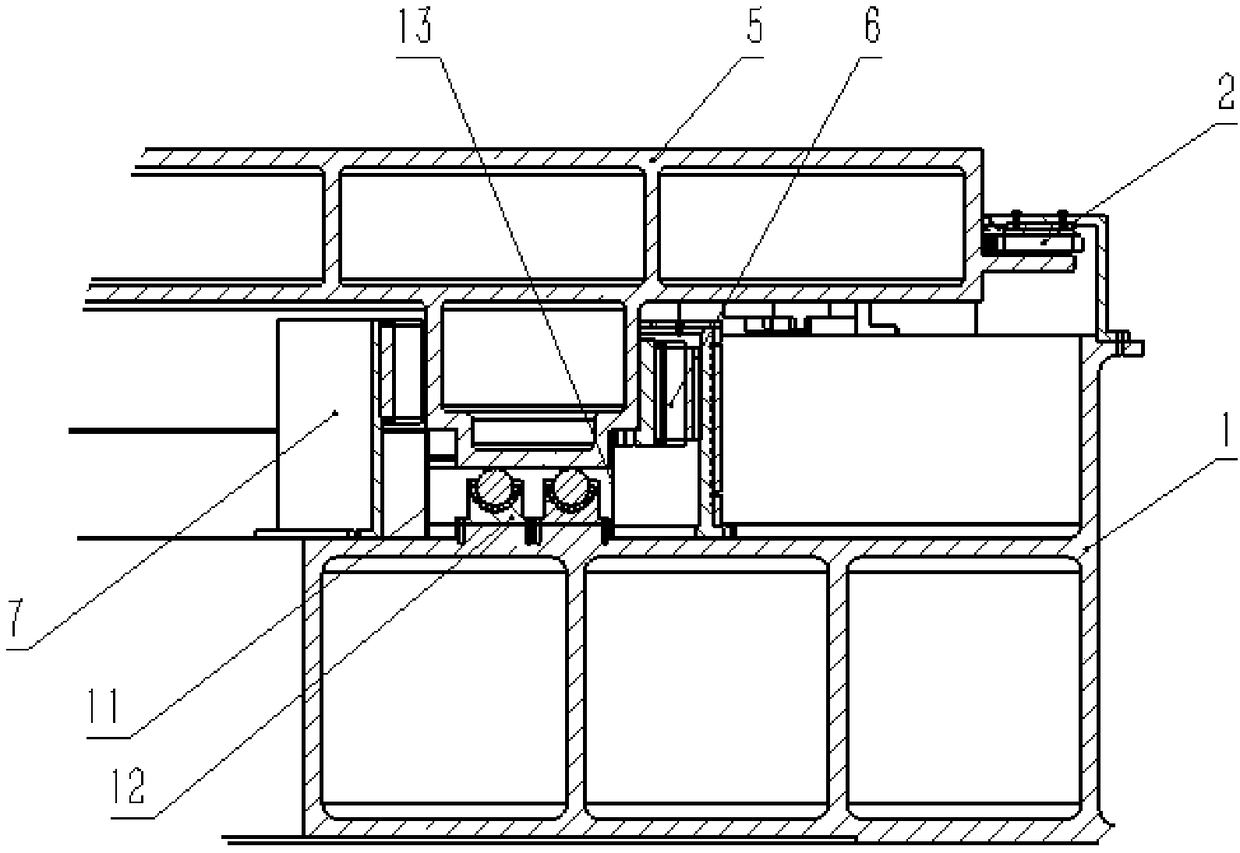 Large precise magnetic levitation rotating workbench