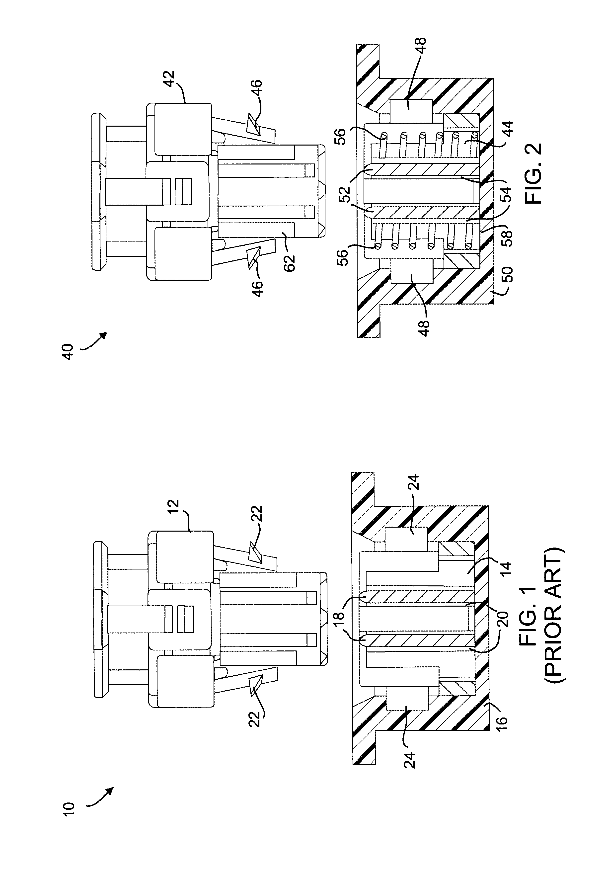 Unlock proof squib connector