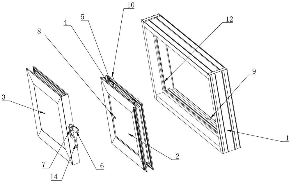 Simple translational seal window