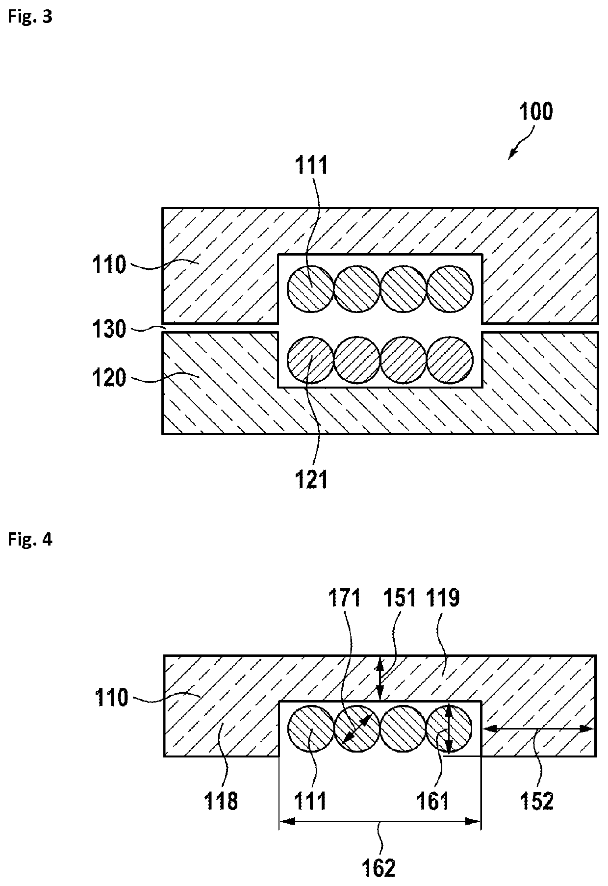 Inductive rotary joint with U-shaped ferrite cores