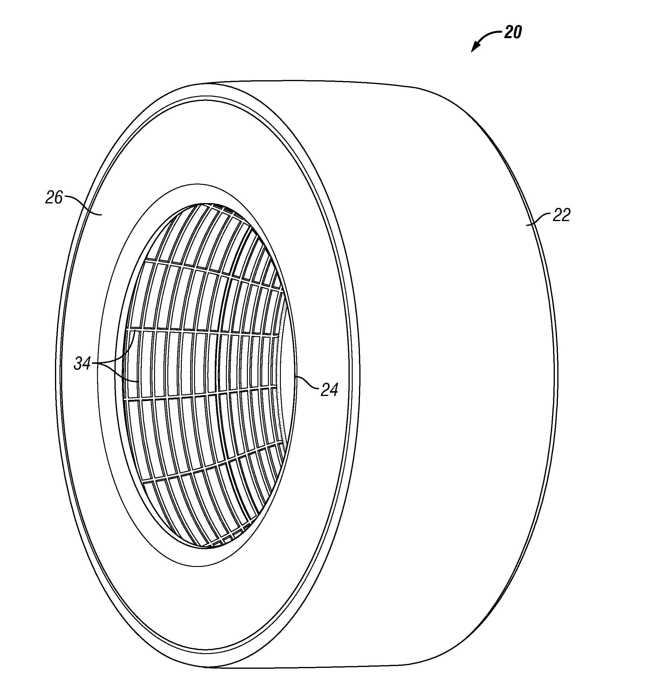 Tire design for ease of inner liner removal and method there for