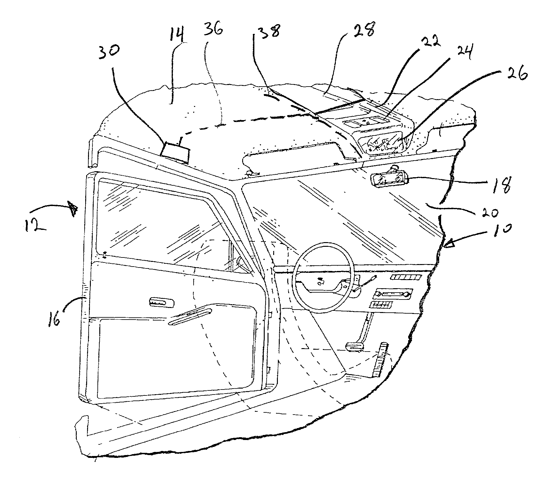 Interruption of vehicle compass calibration in response to vehicle accessory interference