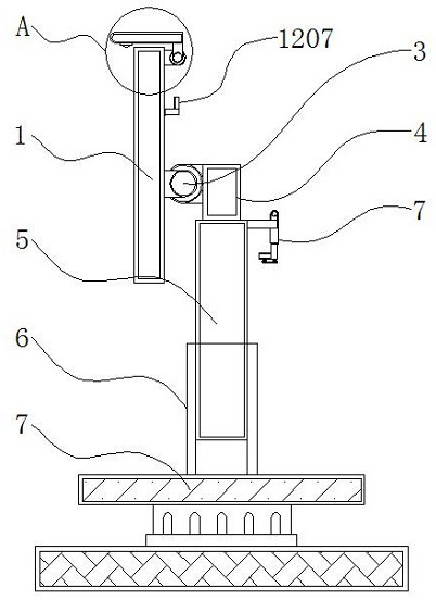 Display device with multidirectional adjusting structure for visual inspection