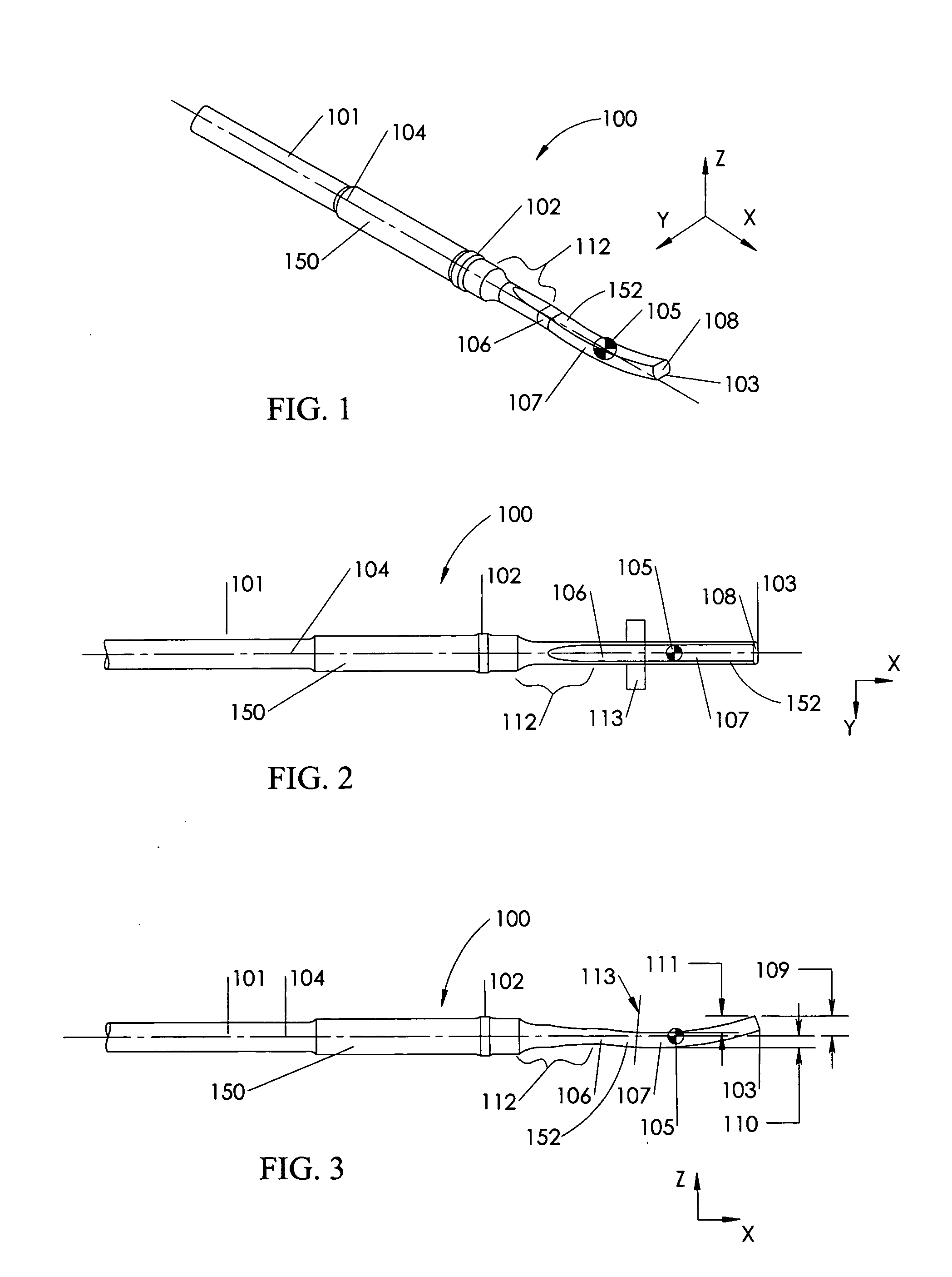 Balanced ultrasonic curved blade