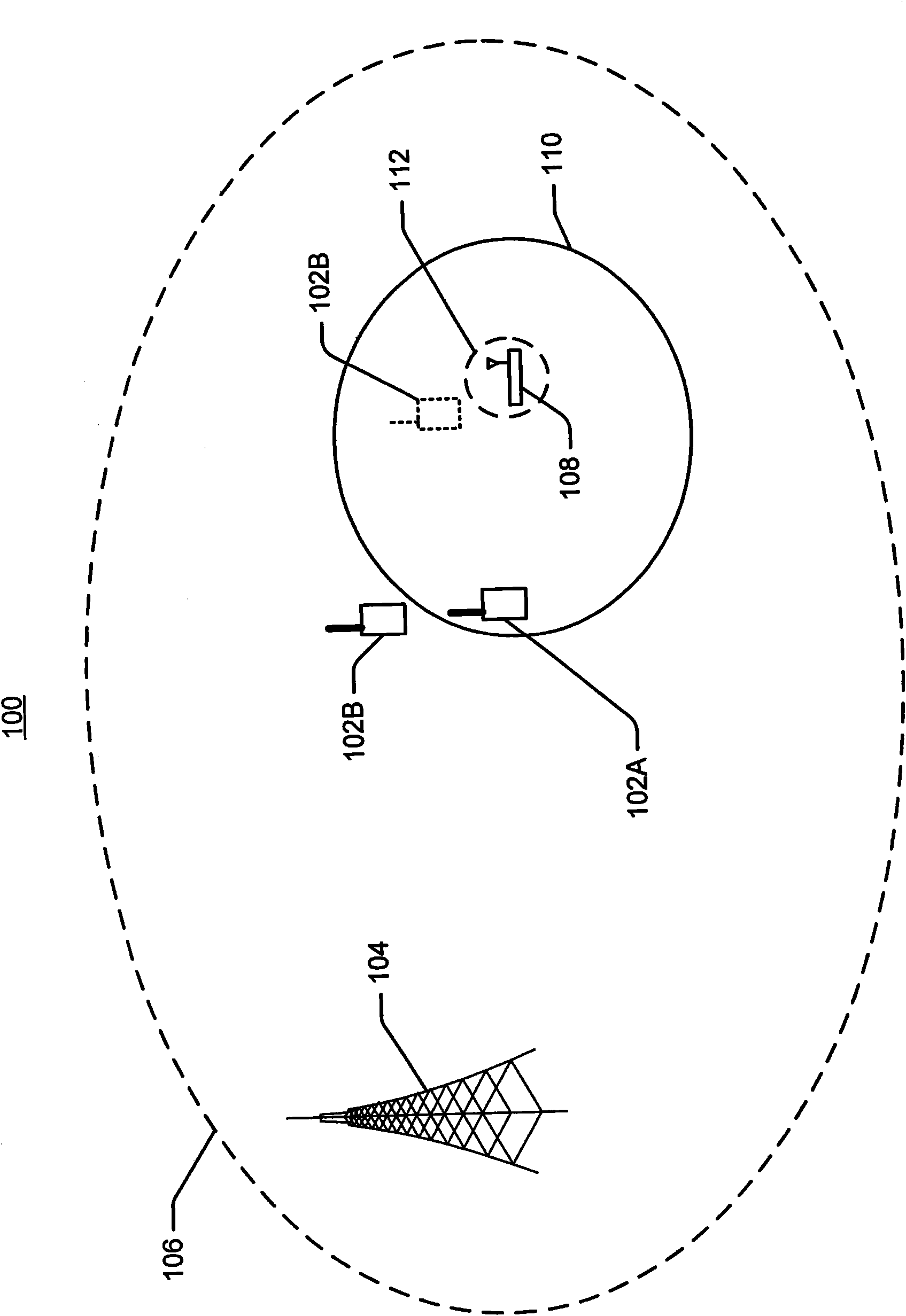 Adaptation of transmit power for neighboring nodes