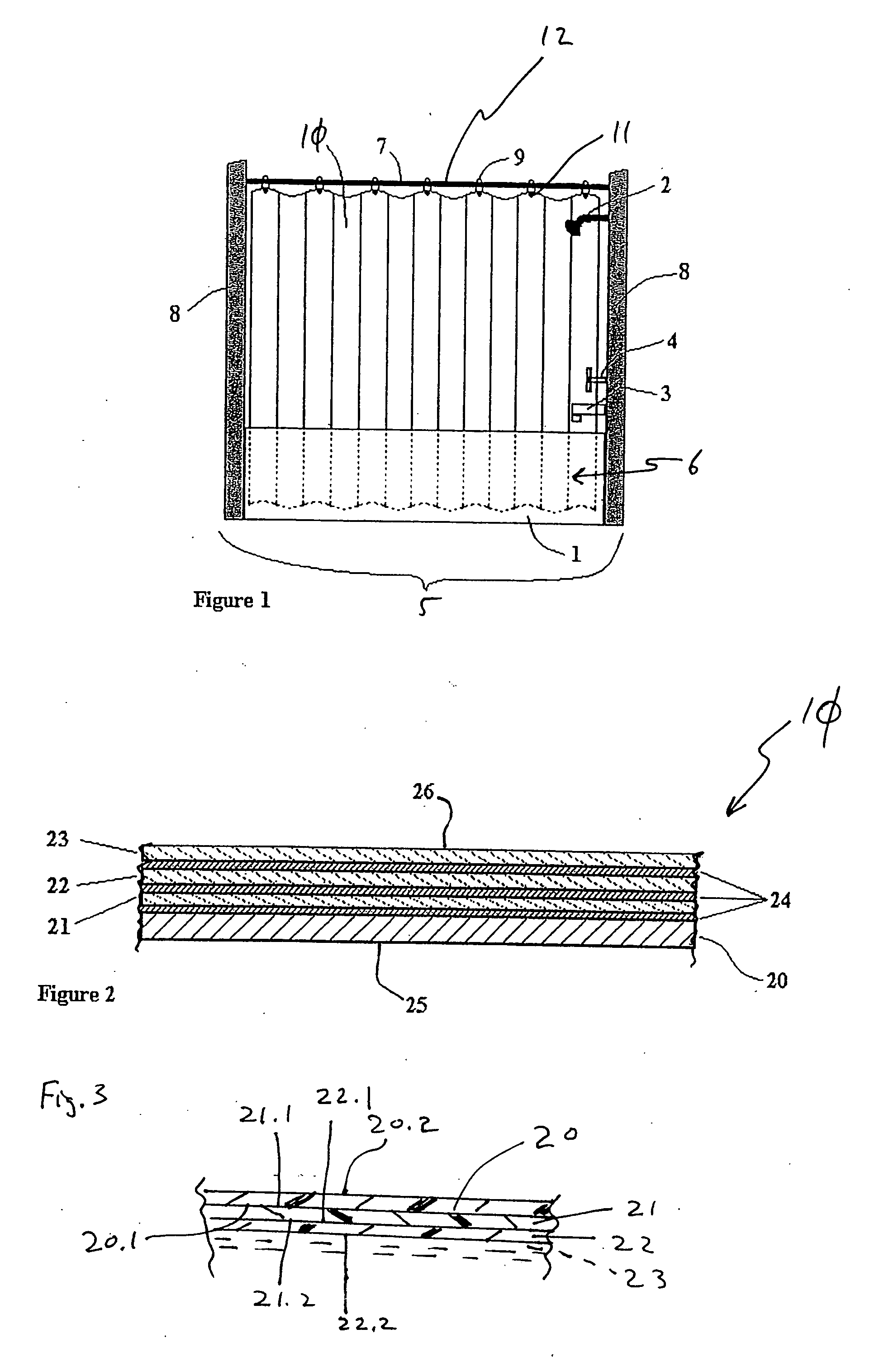 Multi-layered disposable shower curtain