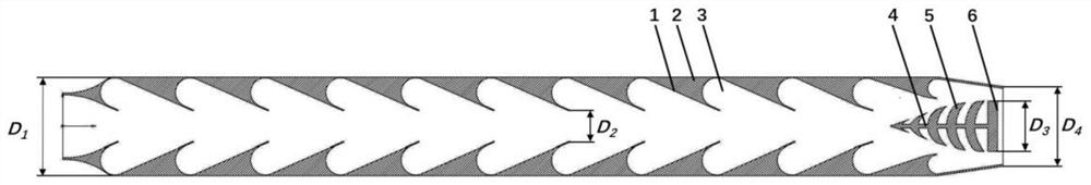 Pneumatic valve for inhibiting back pressure of air-breathing pulse detonation engine