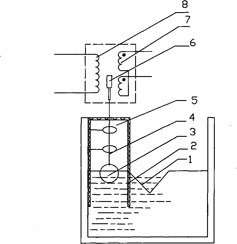 Flow measuring and transmitting device of dam infiltration flow of reservoir