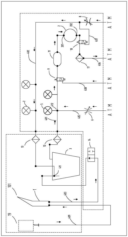 Vacuum pipeline system and using method thereof